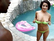 Cute Latina Girl Vanessa First Deep Black Monster Cock Sex