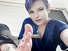 Femdom Bully Makes You Her Foot Husband Ashtray