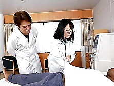 A hot nurse in white uniform Mio Shido is getting fucked hard by her partner