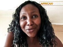 African MILF Unknowingly Walks In for Backroom Casting
