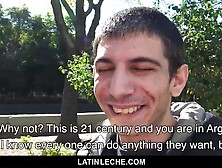 Thin Latino Dude Gives Up His Virgin Anus For Cash