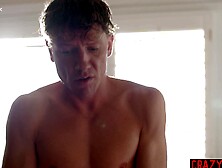 Busty stepmom bangs stepbros huge cock in nasty threesome