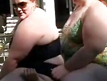 Curvy Nurse and Bbw Nicole Squashing pool 3