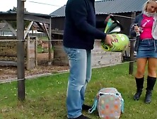 Farm Girl Blowjob & Riding - Farm-Hand Fucks His Hot Boss's Daughter