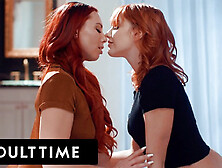 Redhead Babes Aidra And Kenna Scissor Until They Orgasm! Sensual Lesbian Sex!
