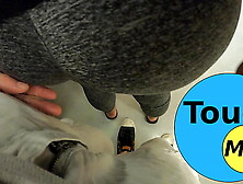 Unknown Fiance Stuck my Stepsister on the Train Wall and Grinding his Rod on her Booty over Clothes