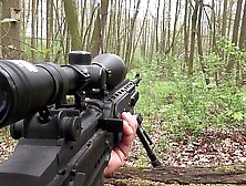 REALLY smart girl sucks a Hunters Dick ina Czech Forest