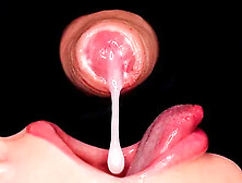 Close Up: Best Free Mouth for Your Huge Cumshot! Sensual Foreskin Blowjob! Mo...