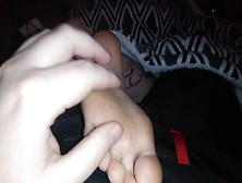 Rubbing Girlfriends Feet