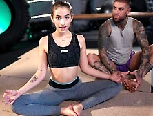 Fit and young chick Sofia Smith screwed in the doggy style