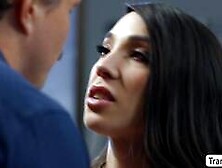 Fucking my horny TS boss in her office