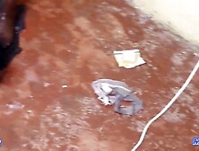 BLACK CHRISTINE TAKING A WASHROOM,  BULKY TWAT LARGE TITIES WOMEN