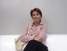 Mature Redhead Takes Cock At The Casting