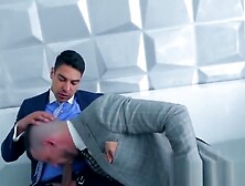 Jock Executive Has His Cock Sucked Before Fucking His Man