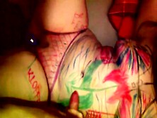 deutsche Freundin orgasmus mit vibrator german blonde painted