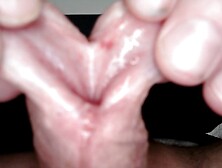 look closeup at my split penis head and sub
