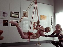 Submissive Bondage Puppet Rebel Rhyder Suck Cocks And Eats Ass To Play Her Demented Master And Mistress