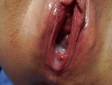 Pushing Out Creampie.