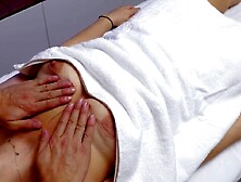 Relaxing Home Massage Gone Wrong - Cheating Wife Cums Hard as Masseur Fills Her Vagina