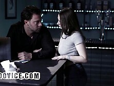 Hawt Waitress Screw With Her Boss Just To Keep the Job