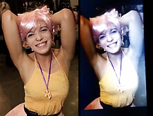 Fluttershy Cosplayer Cum Tribute