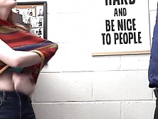 Redhead thief Aria Carson missionary fucked and creampied