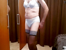 Sissy In Lingerie Set Shoots A Hot Load Of Cum All Over It