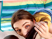 Nasty lady with tight pussy creampied in doggy by BBC dude