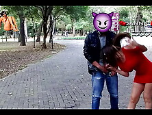 THE LATIN GIRL DANNA FINE NUDE IN PUBLIC AND BLOWING A STRANGER'S WANG IN CHAPULTEPEC