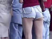 Girl In A Sexy Shorts