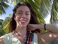 Youthful Doxy Gets Caught Sneaking Away From Family Vacation To Masturbate in Public in Costa Rica