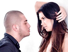 Gifted cocksucker Sheron Roxx gets throated and gaped hard too