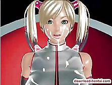 Bouncing Tits Hentai Babe Riding Cock