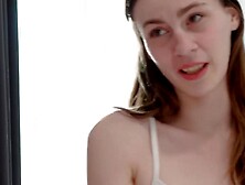 Sexy teen Lilly Jade wants gardeners cock planted inside her mouth