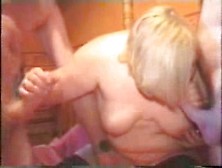 Two cocks for a fatso