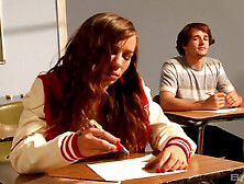 Goody Goody Gets Her Pussy Fucked On The Teachers Table With Alexis Capri