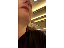 Hopeless mother I'd like to fuck rushes back to hotel to do BIGGEST piddle in a plastic cup! After filling it one time, that bab