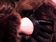 ASMR Headmistress: yiff coat fetish, clowly erotic movements and leather gloves close ups
