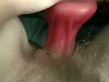 Monster Cock Pulled Out of Hairy Pussy