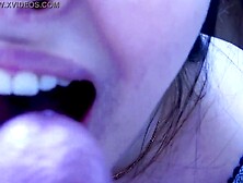 A selection of sperm inside the mouth. Alina Rai