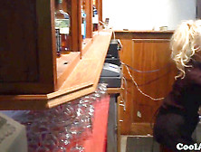 Snail walkover,  candid waitress