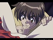 Hentai gagged school babe gets threesomed