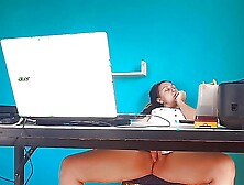 SEXRETARY No panties secretary Nude secretary camera in the office 1