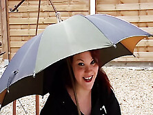 Redhead BBW French slut gets a facial after hot anal fuck