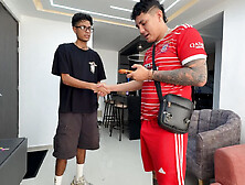 Sweet Hispanic pays rent to inn owner with the best sex of her life while her fiance is not at home.