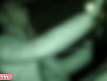 Jeny Smith has being caught naked on a back seat of taxi