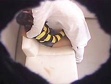 Shy teen 18 touching, wanking and sucking doctors cock