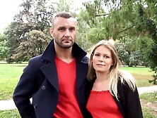 Cuckold watches his pregnant wife getting fucked