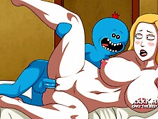 Rick and Morthy - Beth Smith uses Meeseeks to satisfy her sexual desires (asian cartoon porn).
