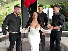 Epic Valentine's Group sex with Steffy Moreno DP and Anal